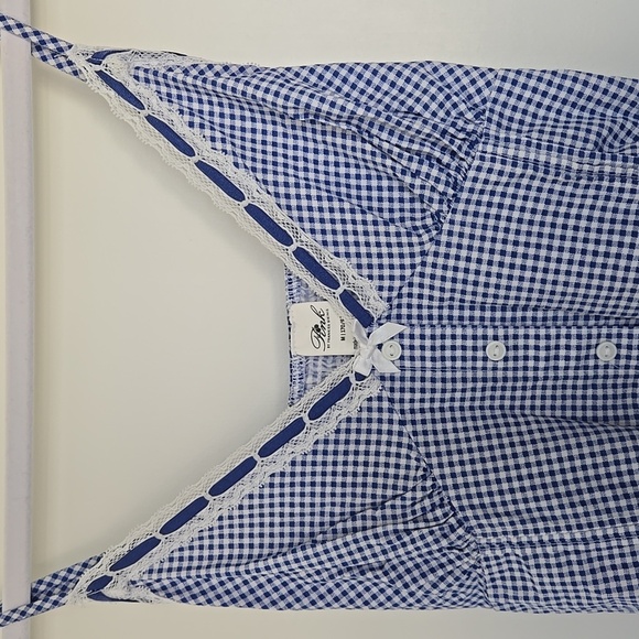 PINK Victoria's Secret Blue and White Checkered Midi Dress - Picture 4 of 15